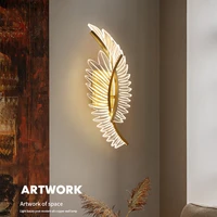 copper wall lamp led resin nordic lampshade sconce light creative wall light for aisle dining living room bedroom stair bar