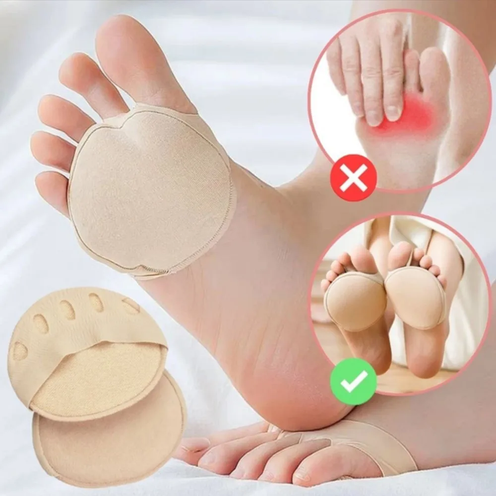 8Pcs Five Toes Forefoot Pads For Women High Heels Half Insoles for Shoes Toes Insert Socks Calluses Corns Pain Relief Foot Pad