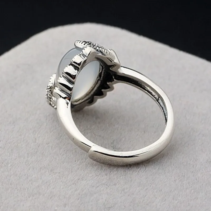 Новинка винтажные женские кольца BOCAI S990 из чистого серебра гранат красный корунд