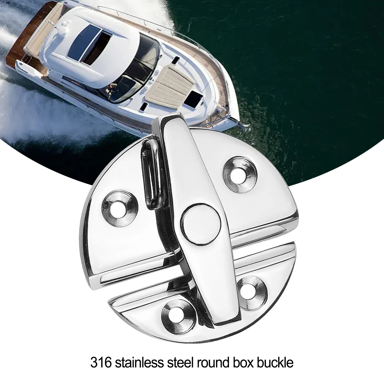 

Latch Door Cabinet Lock Cabinet Hatch Latch Marine Grade Rotary Button Round Ship Door Stainless Steel Durability For Pulleys