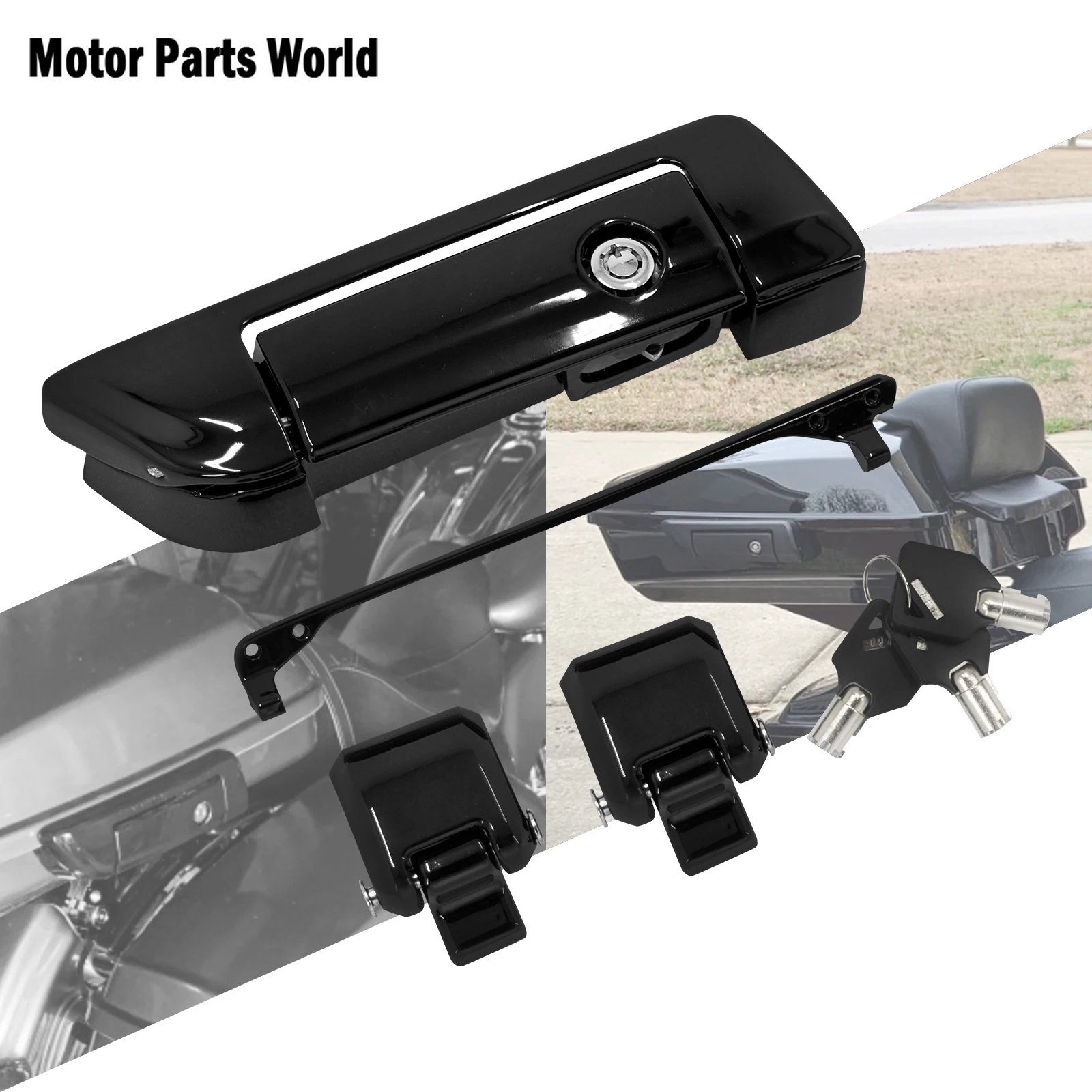 Мотоциклетный пакет, защелка крышки багажника, замок, ключ, комплекты оборудования для багажа для Harley Touring Road Street Electra Glide 2014-Up