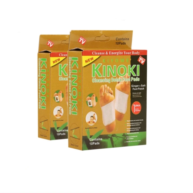 Детоксикационные подушечки для ног из натурального имбиря и бамбука полностью