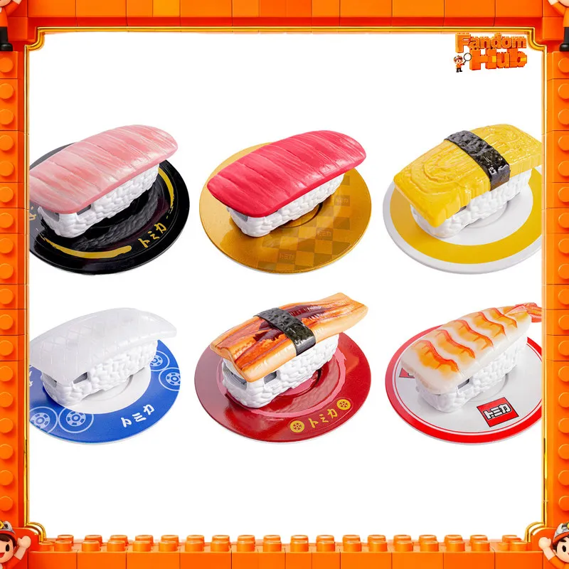 Фото Оригинальный набор Tomica Sushi Style Car Vol.2 (6 шт.) 2026 года, в наличии, коллекционная модель автомобиля из литого сплава, подарок для фанатов №5