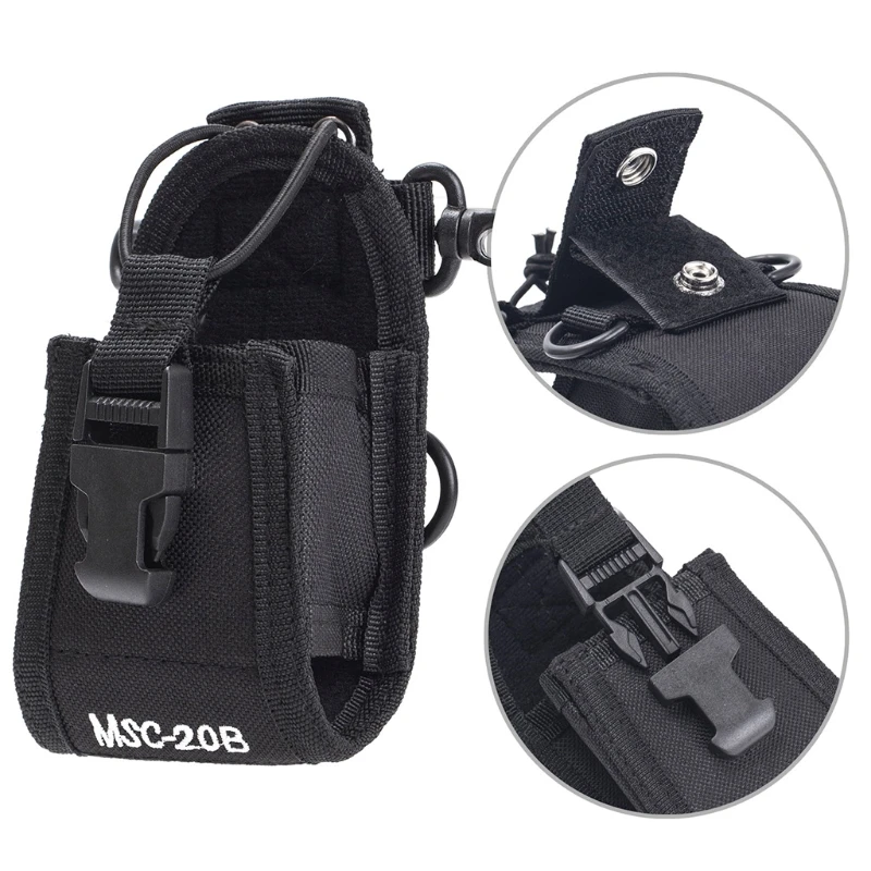 Multi-Functional Pouch Case Holder Compatible with UV-5R UV-82 UV9R Plus Walkie Talkie MSC-20B Two Way Radio