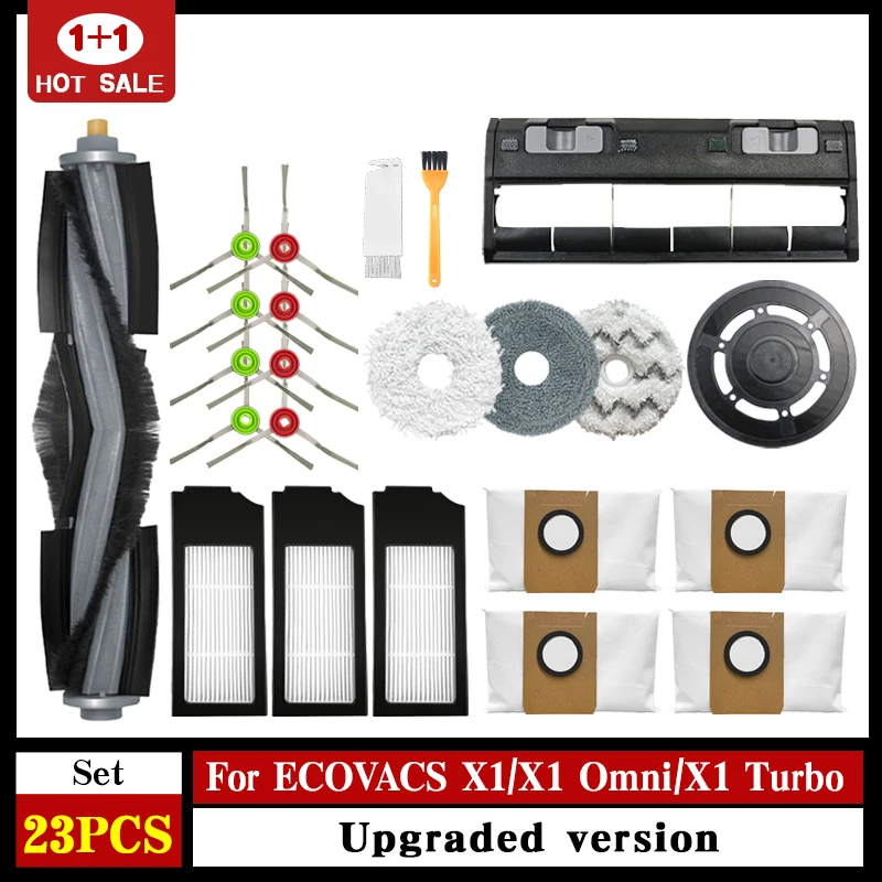 

For Ecovacs Deebot X1 Omni HEPA Filter Accessories Robot Vacuum Cleaner Cleaning Mop Cloth Dust Bag Main Brush Replacement Parts