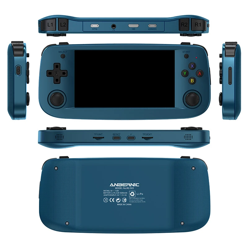 

Rg503 4.95 Inch Handheld Game Player Gaming Anbernic Rg503 Bt 5g Wifi Mini Handheld Game Console