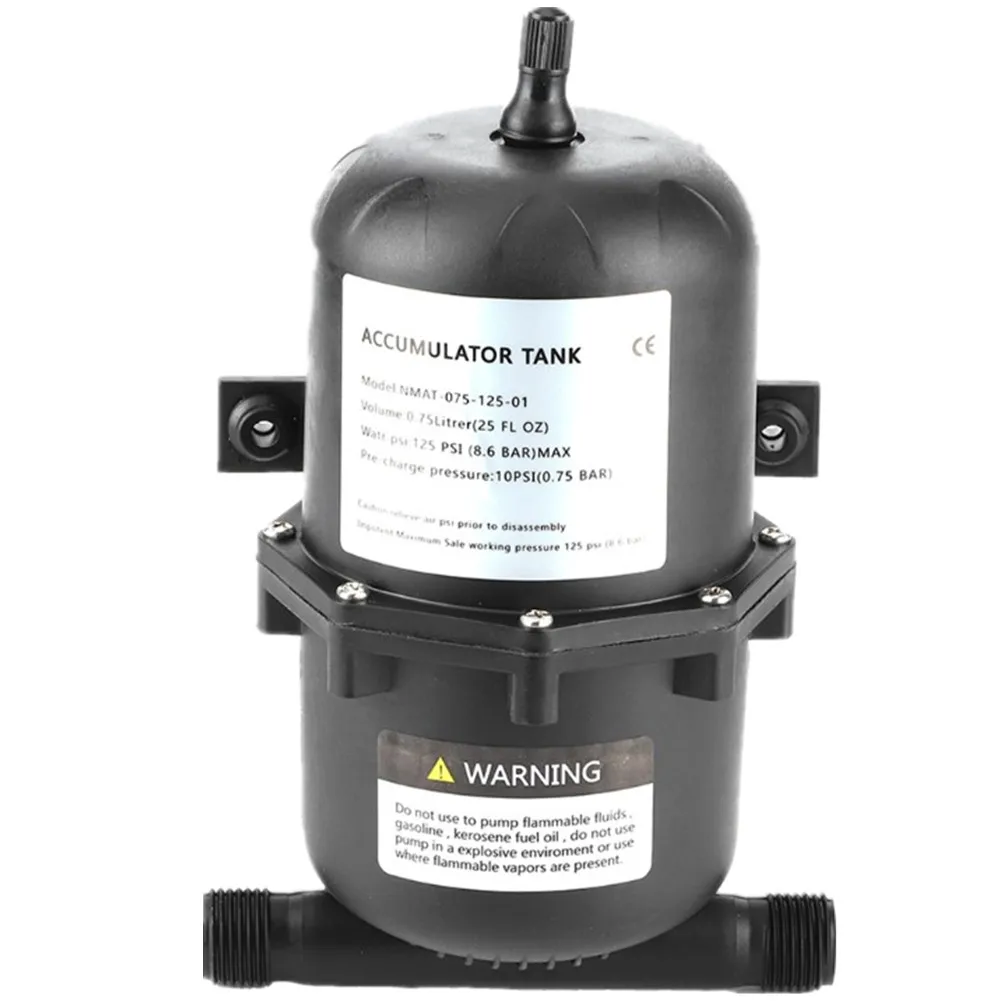 

1x Marine RV Water Accumulator Tank Boat Water Pump Pressure 0.75L 125 Psi 0.79lbs Clean Machine Humidifier Water Purification