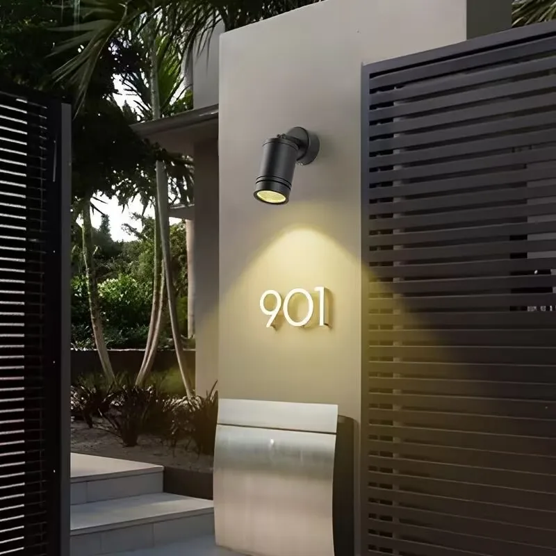 1 шт. светодиодный алюминиевый водонепроницаемый газонный светильник садовый