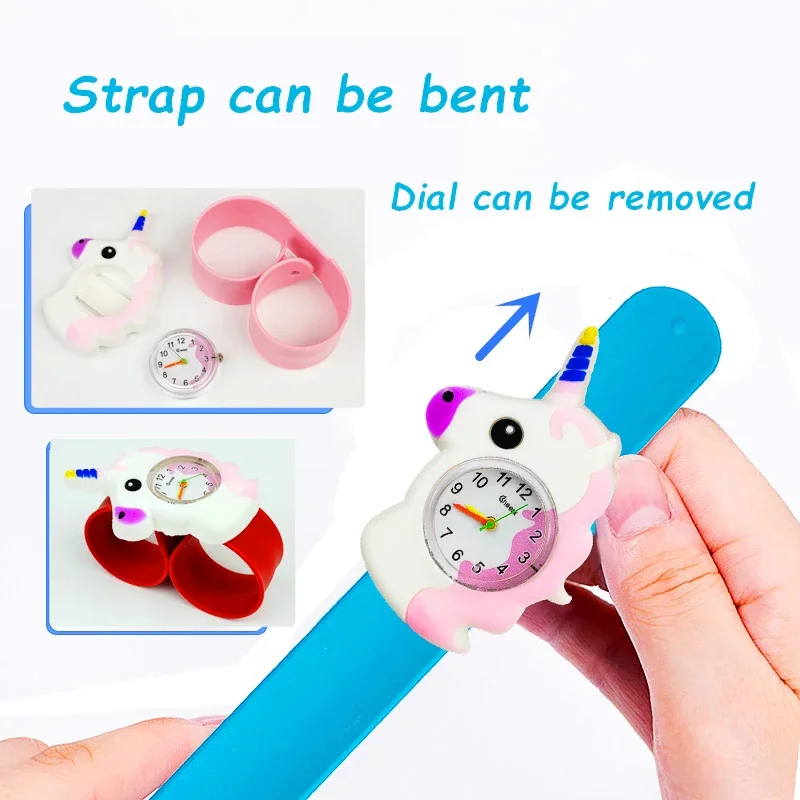 Часы детские кварцевые со стальным силиконовым ремешком