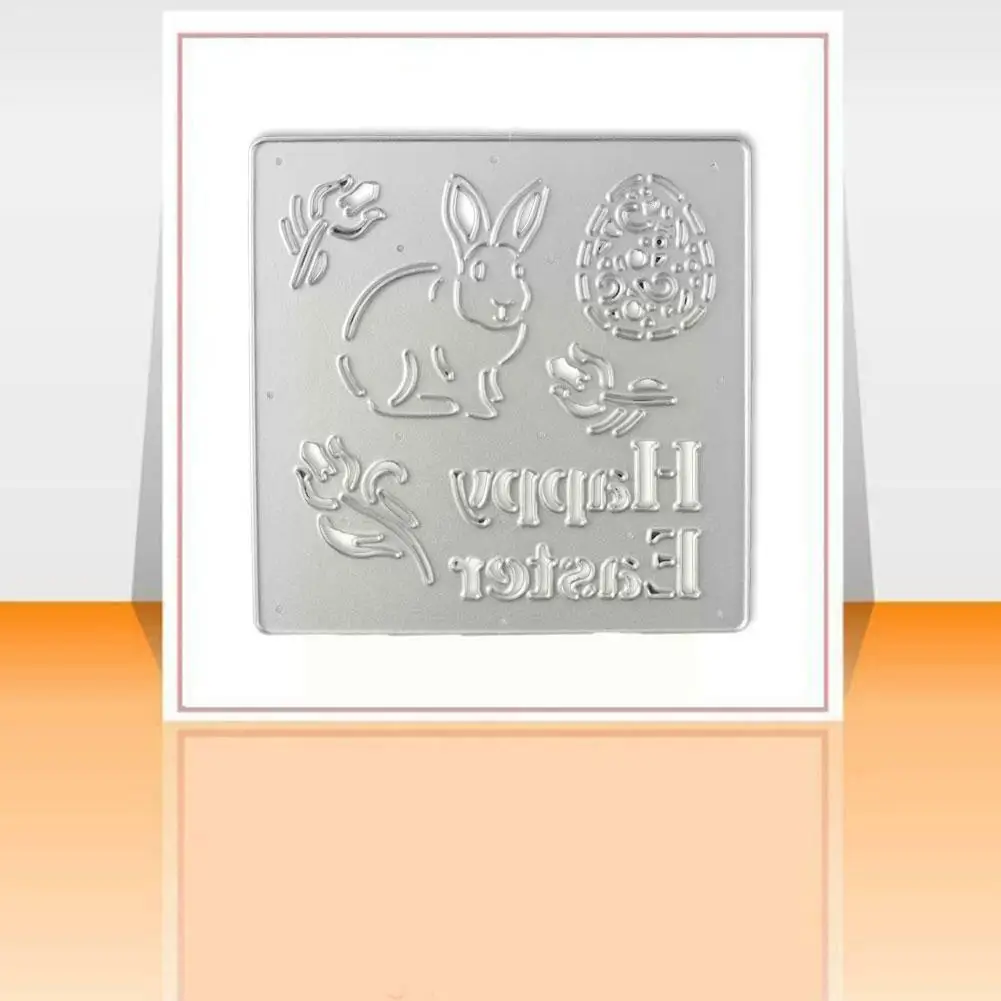 

2022 New happy Easter Metal Cutting Dies Easter Bunny Embossing Eggs Die Cuts Template O0V9