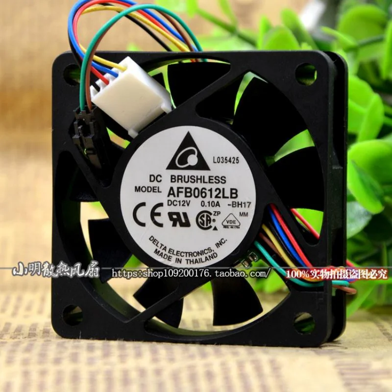 

Оригинальный радиатор ЦП для Delta AFB0612LB, 12 В, 0,10 А, 6 см, бесшумный 4-проводной вентилятор охлаждения шасси с двумя шариками, ШИМ, 6015, 60x60x15 мм