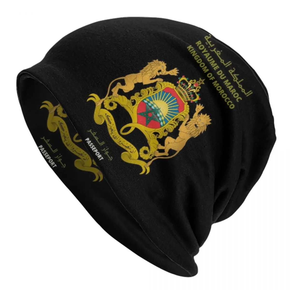 

Moroccan Passport Kingdom Of Morocco Bonnet Hats Street Knitted Hat For Women Men Autumn Winter Warm Skullies Beanies Caps