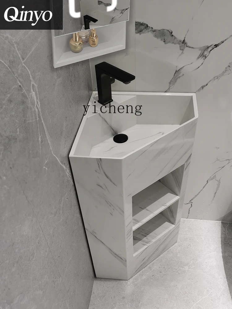 Умывальник ZC с каменной пластиной вертикальная умывальник треугольным