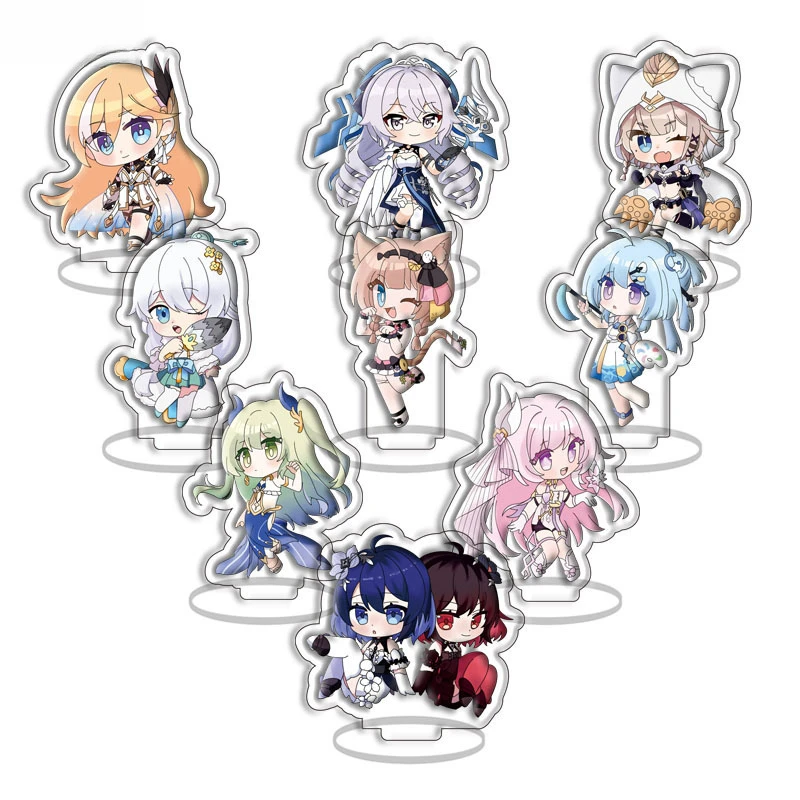 9 шт. игра Honkai Star Rail фигурка на акриловой подставке модель мультяшной