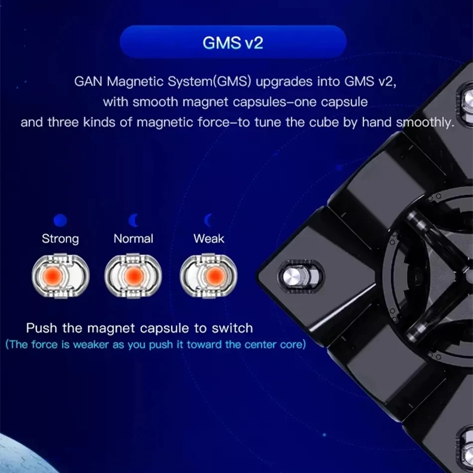 GAN356XS 3x3x3 Магнитный Волшебный Куб Скоростная Игрушка-головоломка С Супербыстрым
