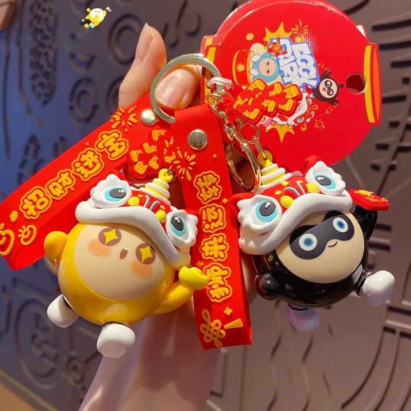 Брелок в виде яйца-талисмана 2024 году дракона женский брелок с фонариком