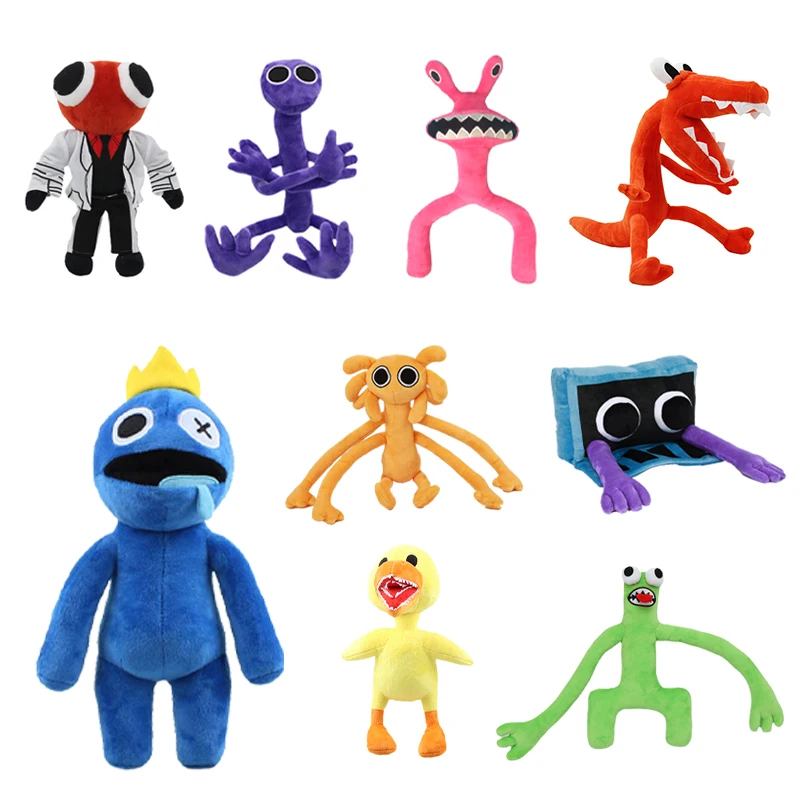 

Rainbow Friends Plush Toy Cartoon Game Character Doll Kawaii Blue Monster Soft Stuffed Animal Toys for Kids Fans Christmas Gifts
