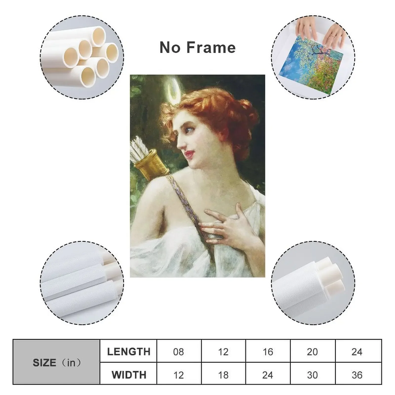 Богиня Артемида/Диана Холст Картина украшения дома эстетический декор комнаты