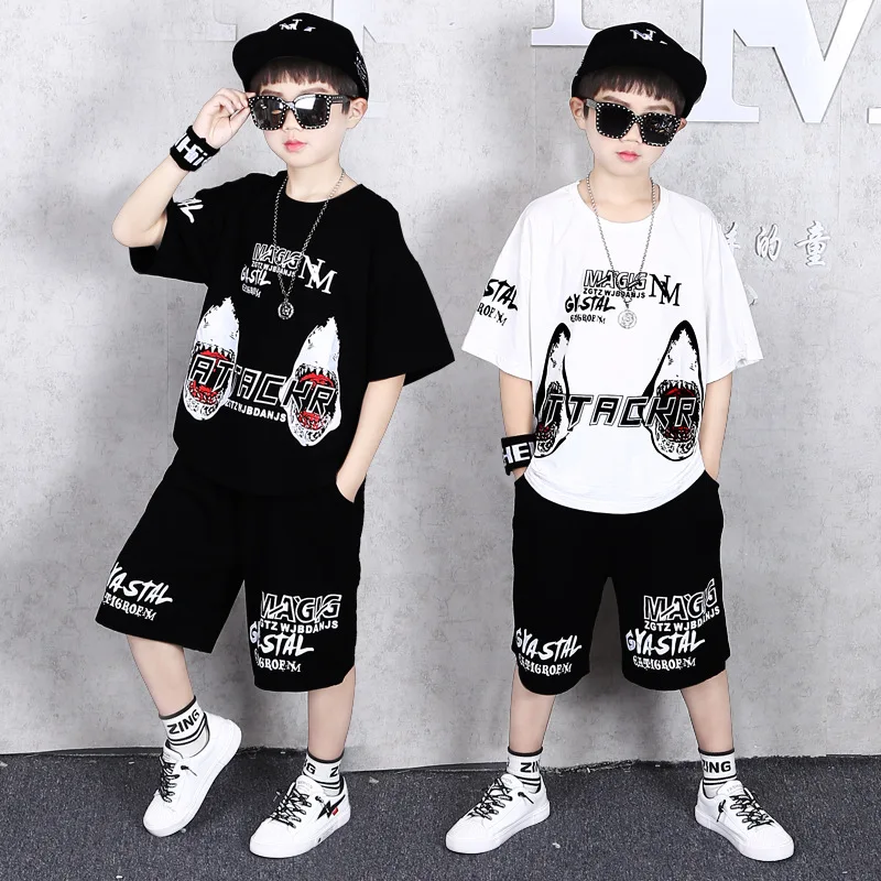 

Футболка с коротким рукавом и штаны для мальчиков 4-13 лет