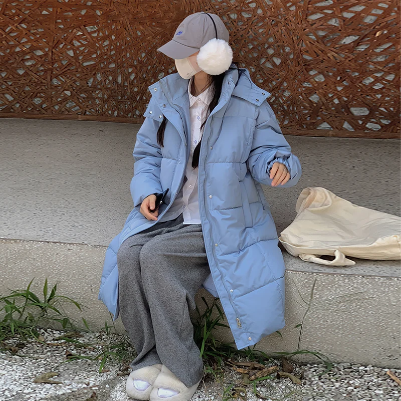 

Зимние женские парки с капюшоном, Длинные куртки, повседневное плотное теплое ветрозащитное пальто, женская верхняя одежда, длинная уличная одежда