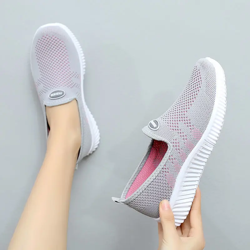 

Tenis Feminino 2022 Summer New Tennis Shoes For Women Brand Sneakers Platform Breathable Sports Light Soft Walking Trainers