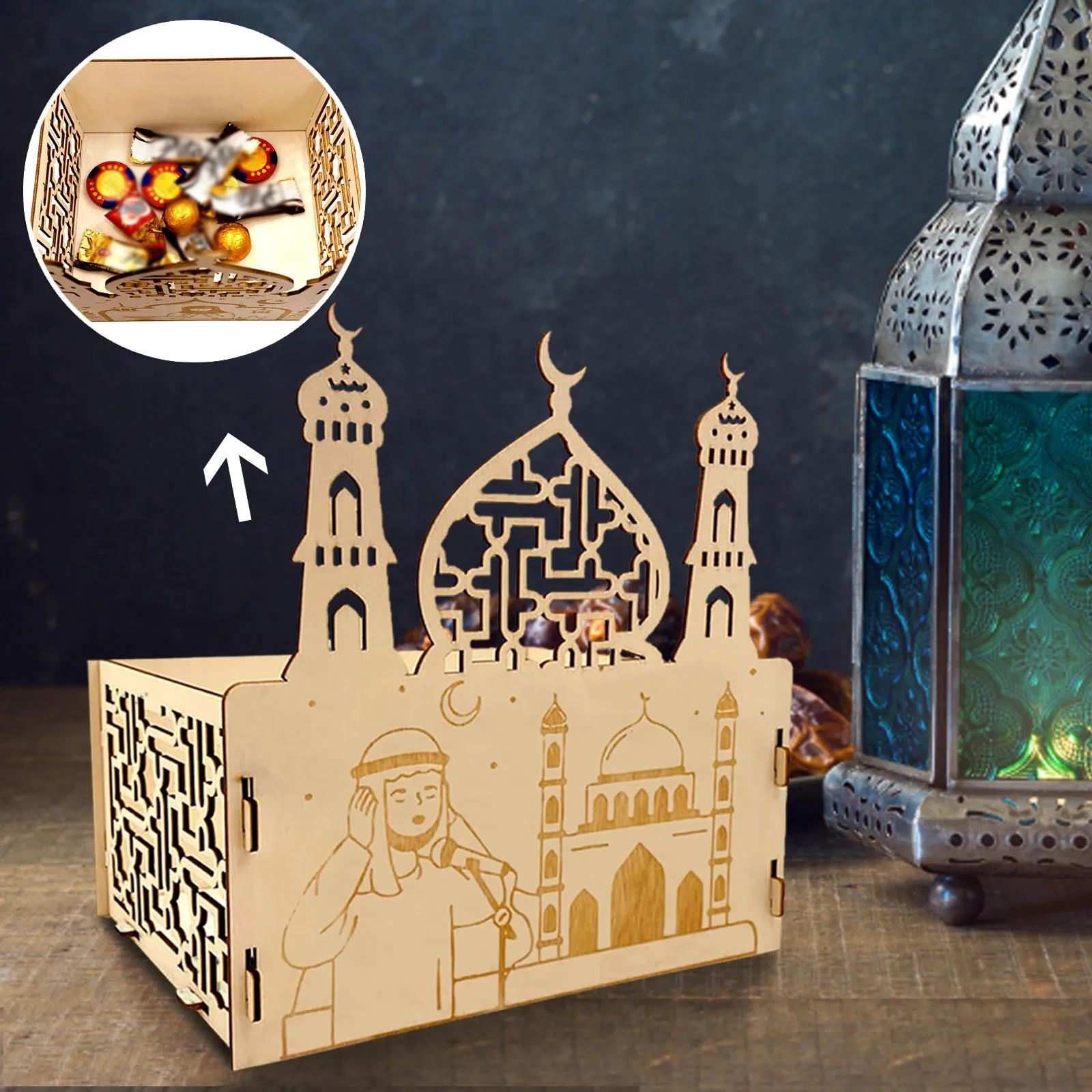 Рамадан деревянный Ид аль-фитинг искусство своими руками головоломка подарки
