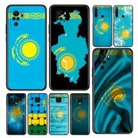 kazakhstan flag silicone coque for xiaomi redmi note 11 11t 10 10s 9 9s pro max 10t 9t 8t 8 7 6 5 pro phone case