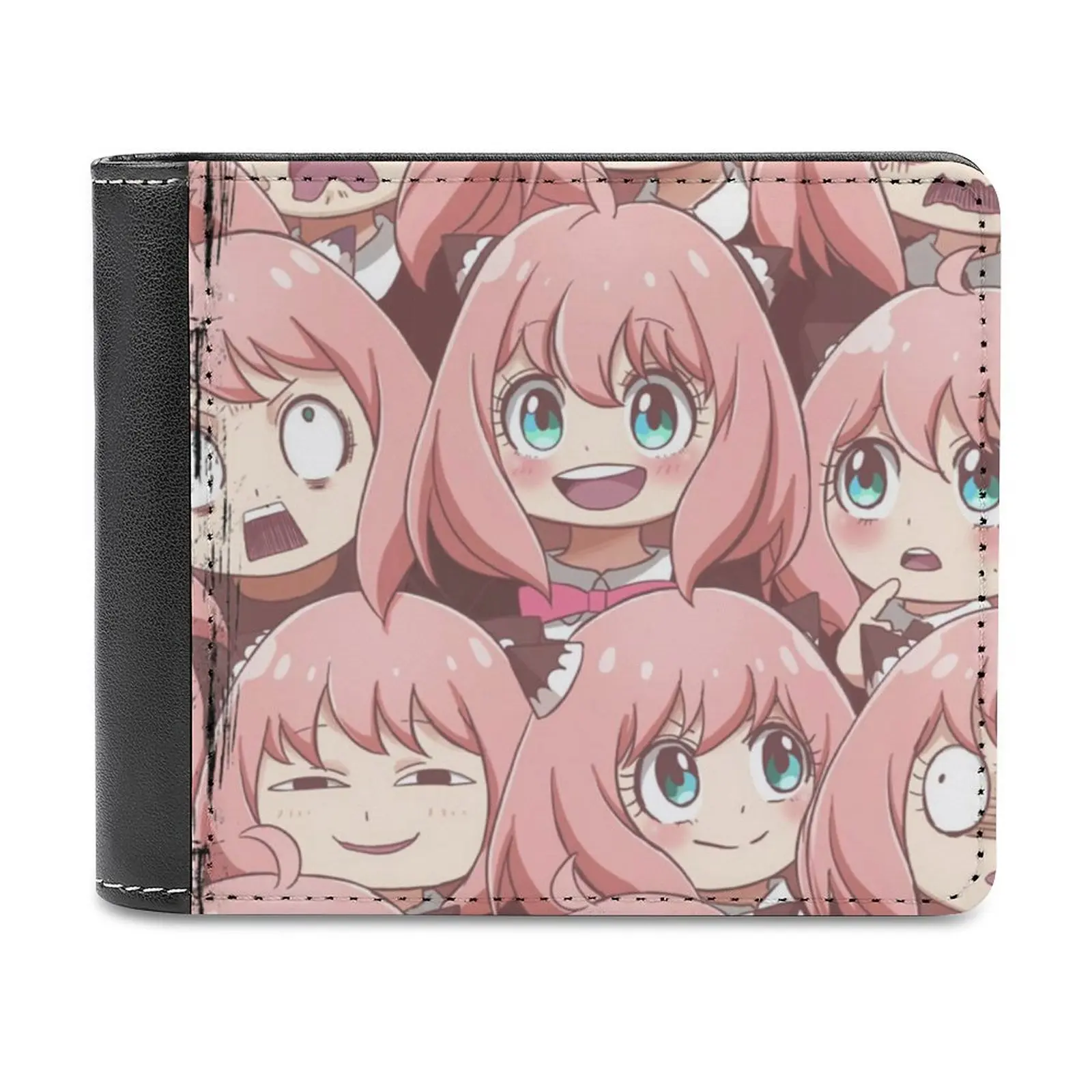 

Кожаный бумажник для всей семьи Anya-X, короткие тонкие мужские кошельки, бумажники для денег и кредитных карт, мужской бумажник для членов сем...