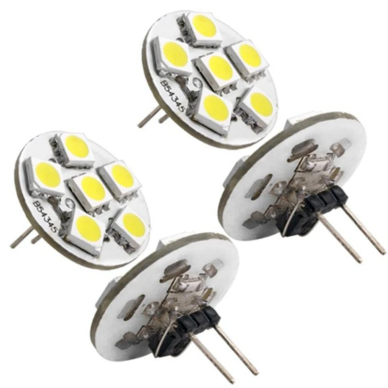 

2X 6 SMD Светодиодная лампа G4 12V DC, точесветильник па, теплый белый свет