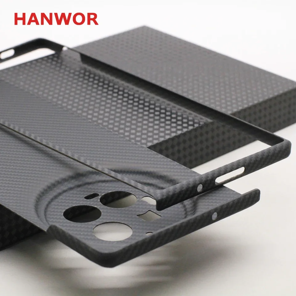 HANWOR 600D Ультратонкий складной чехол из углеродного волокна для VIVO X Fold 3 Pro Роскошный складной чехол из арамидного волокна X Fold 3 (art.: 3920cfd7acace) - 3920cfd7acace