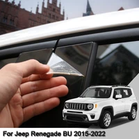 car styling pvc car window pillar trim sticker middle bc column sticker external auto accessories for jeep renegade bu 2015 2022