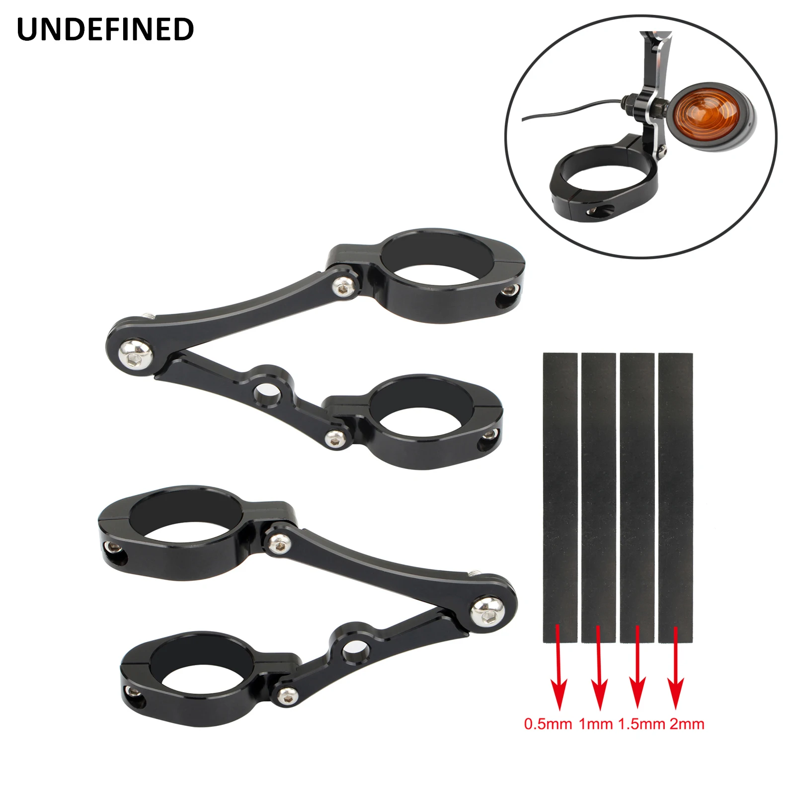 

34mm-58mm Headlight Bracket Mount Aluminum Fork Tube Clamp Spotlight Holder For Harley Honda Kawasaki Suzuki Yamaha Universal