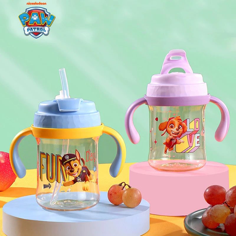 300ml Spin Master Milk Cups Kids Outdoor Portable Water PAW Patrol Sippy Cup Tritan BPA Free High Capacity Baby Water Bottle