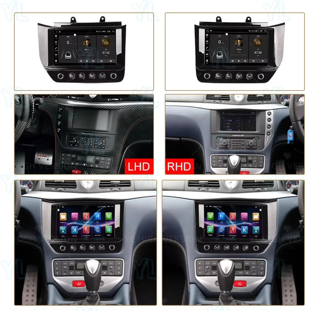Фото Автомобильный радиоприемник переменного тока Android 13, панель для Maserati Gran Turismo GT GC 2007-2015, стерео мультимедийный плеер, авто Carplay, GPS, DSP, головное устройство №2