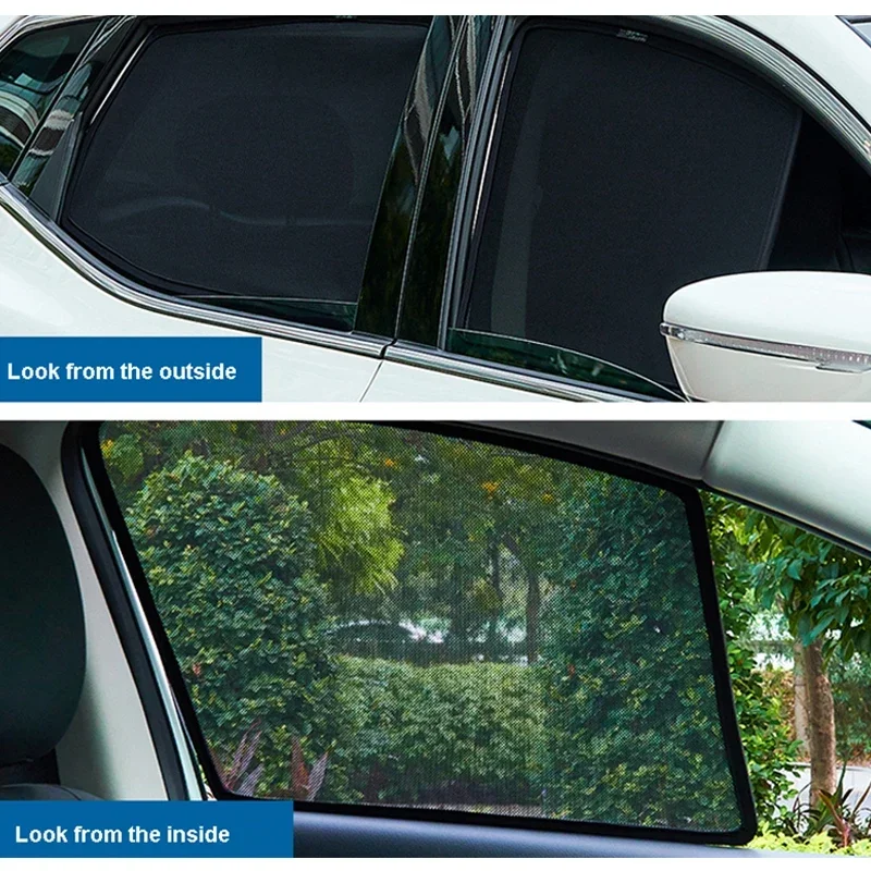 Фото Для Mazda CX-60 2022 2023 2024 2025 (CX60) — Солнцезащитная сетка-шторка на магнитах для автомобиля, защитный экран от солнца, автоаксессуары №4