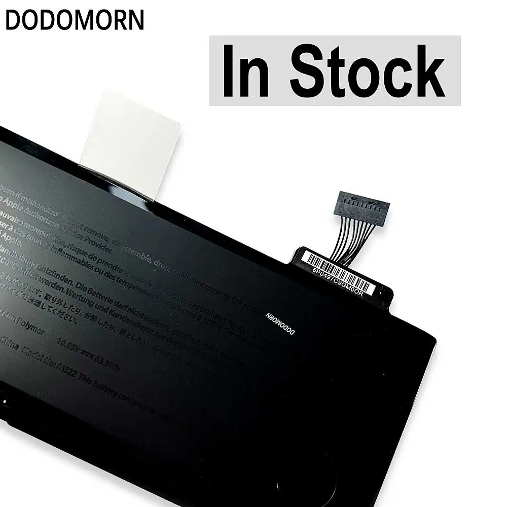 DODOMORN Новый аккумулятор A1322 для MacBook Pro 13 дюймов A1278 (2009-2012 годов) MB990 MB991 MC700 MC374 MD313 MD101
