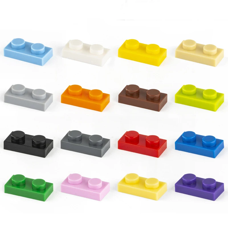 

MOC 3023 Plate 1 x 2 Dots High-tech Compatible Bricks DIY Assmble 3023 Building Blocks Particle Kid Puzzle Brain Bricks Toy Gift