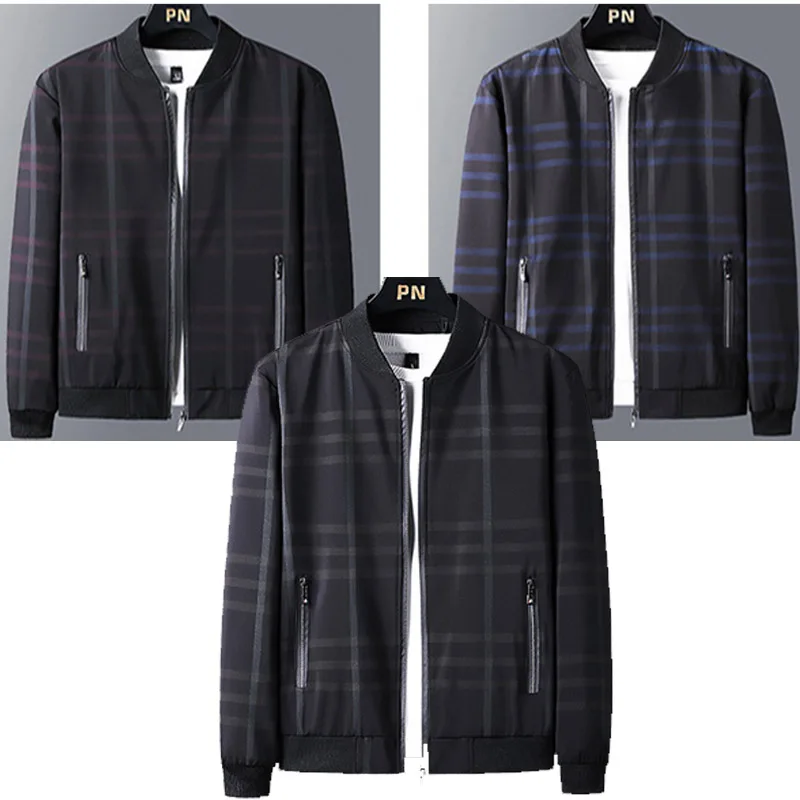 

Fall Men's Jackets Men's Casual Sports Jackets Zip Streetwear Hip Hop Slim Baseball Coats Men's Clothing Plus Size M-5XL