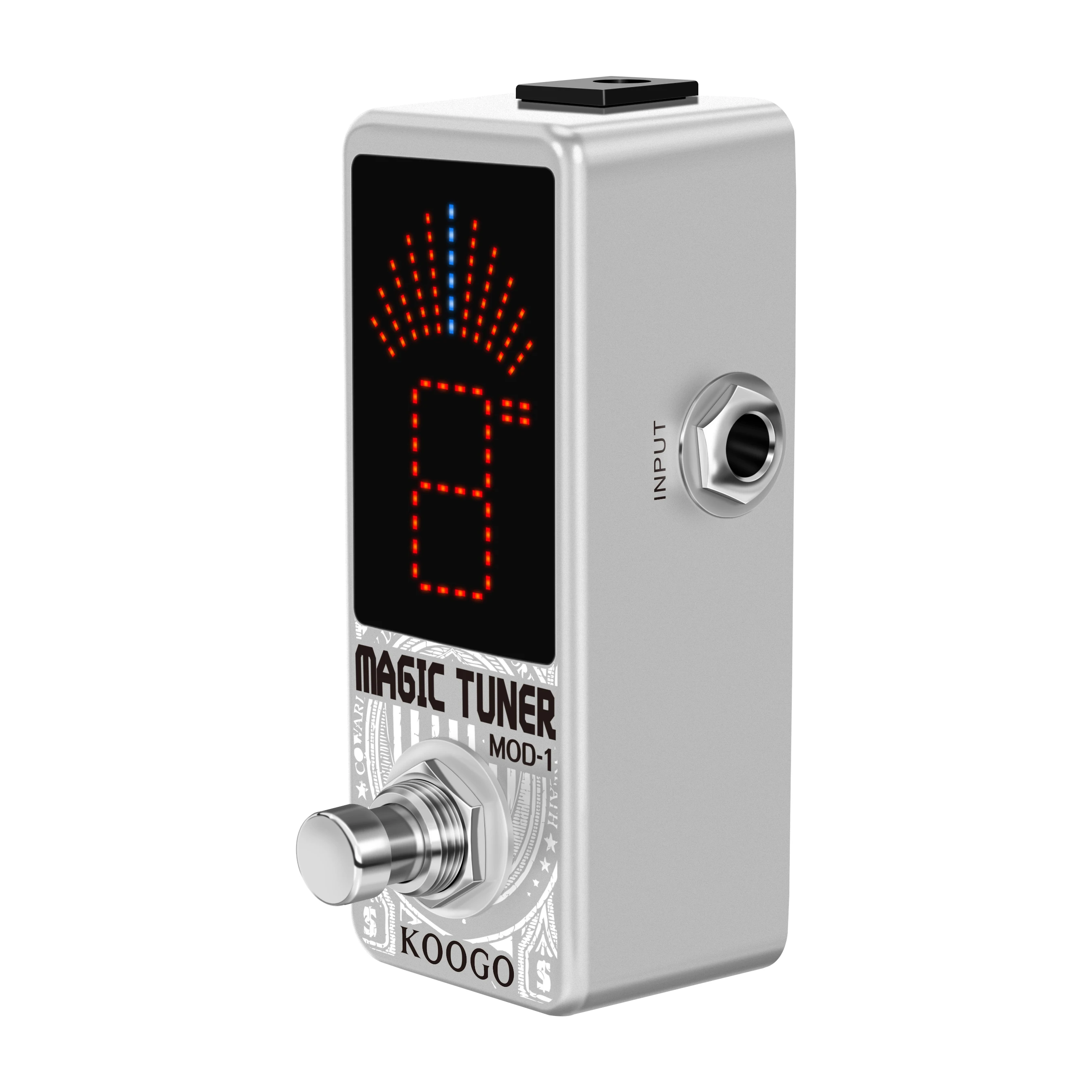 Koogo LT-910 Guitar Tuner Pedal High Precision Guitar Chromatic Tuner Pedals For Electric Guitars True Bypass Full Metal Case