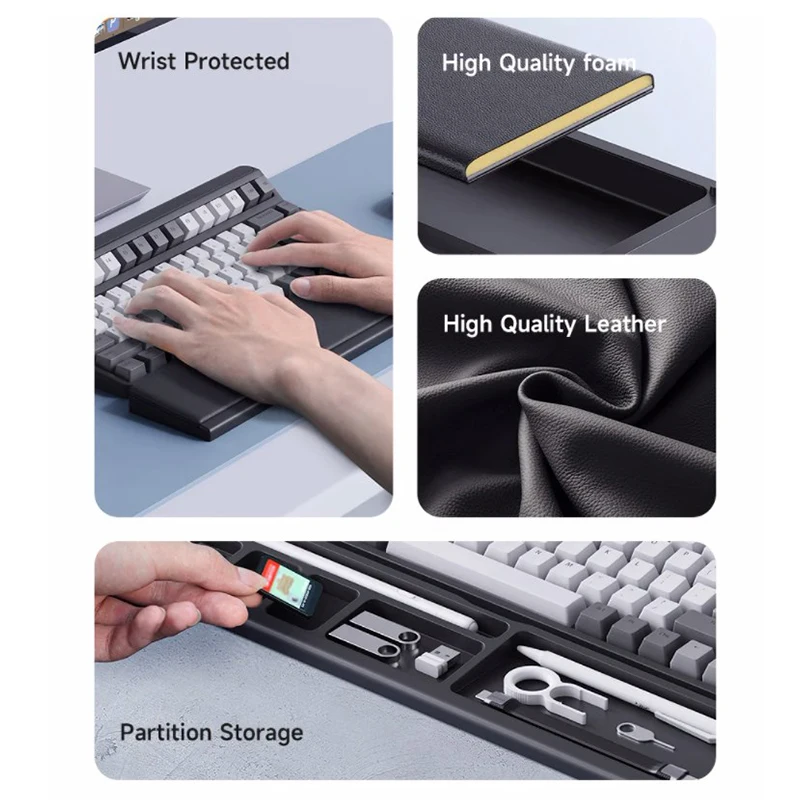 Подставка под запястье с клавиатурой эргономичная мягкая пена эффектом памяти
