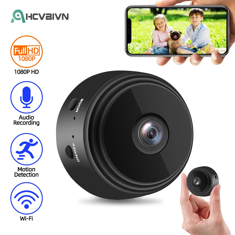 

1080P Mini Audio Camera Wireless WiFi Baby Monitor Home HD IP Camera Infrared Night Vision Motion Detection Loop Recording Cam