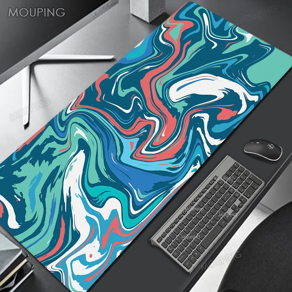 

Texture Mat Mousepa Desktop Table Mat Anti-slip Carpet Keyboard Pad Thickened Esports Game Mouse Mats Creativity Lock Edge Rug