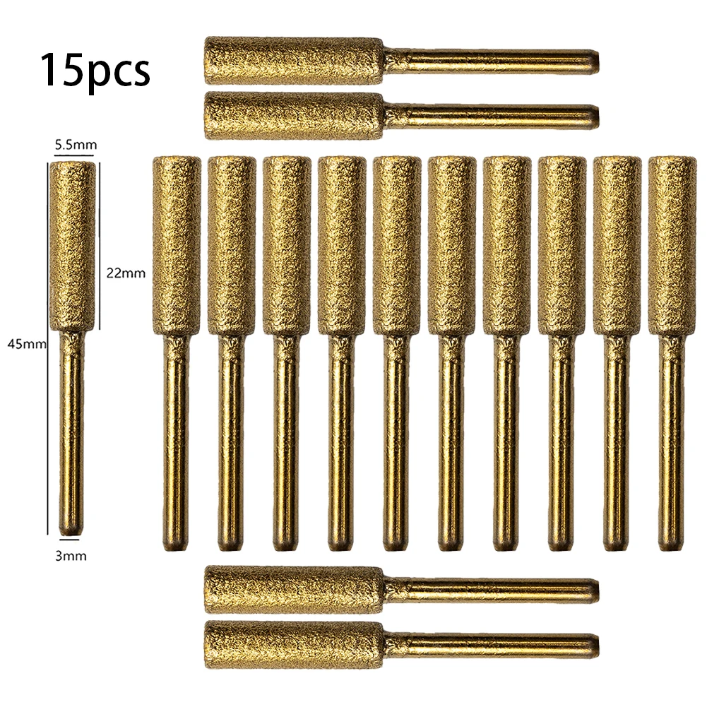 Напильник с заусенцами точилка для бензопилы шлифовальные станки детали 15*15 шт.