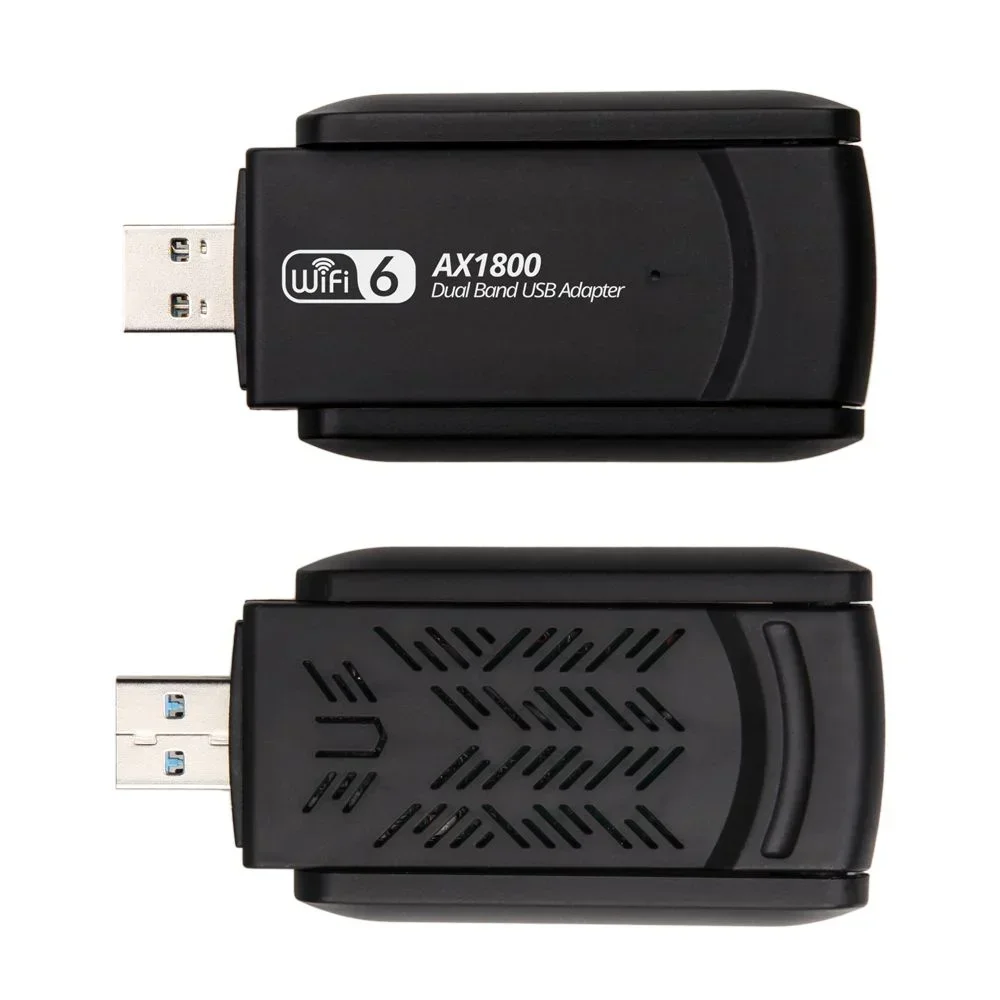 1800 Мбит/с Wi-Fi 6 USB-адаптер 802.11AX 2 4G/5 ГГц USB3.0 Антенна беспроводной сетевой карты Dongle