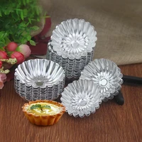 25pcs mini carbon steel tart molds cupcake cookie pudding pie mould non stick baking tool muffin cups