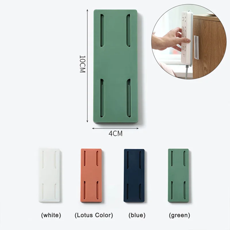 

1Pcs Socket hold Sticker Traceless Wall-mounted Self-adhesive Socket Cable Organizer