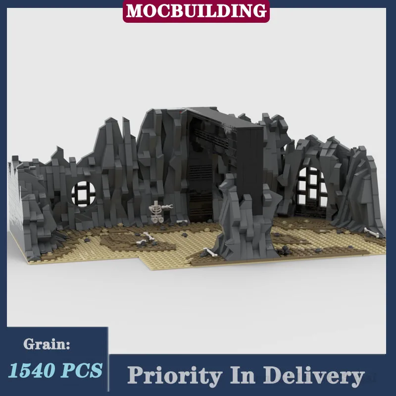 MOC Космический фильм Дворцовая сцена Модель Строительный блок Сборка Коллекция