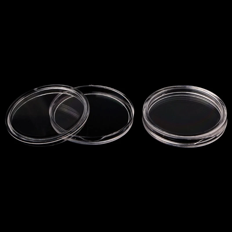 100 капсул-держателей для монет 30 мм круглая коробка пластиковый органайзер