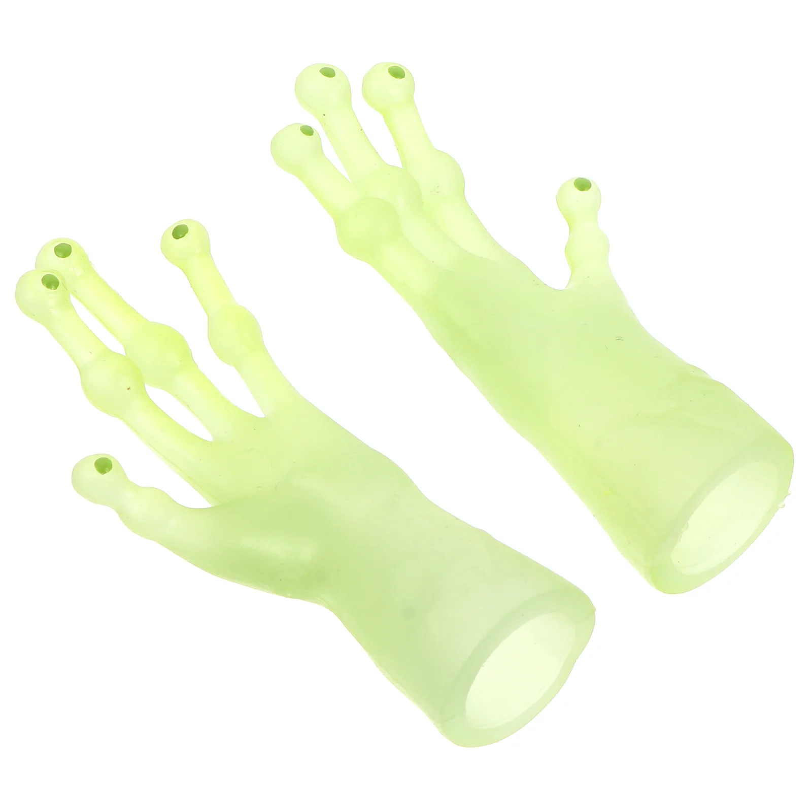 

2 Pcs Tricky Funny Finger Cots Kids Toy Childrens Toys Puppets Plaything Hand Dolls Realistic Party Favors