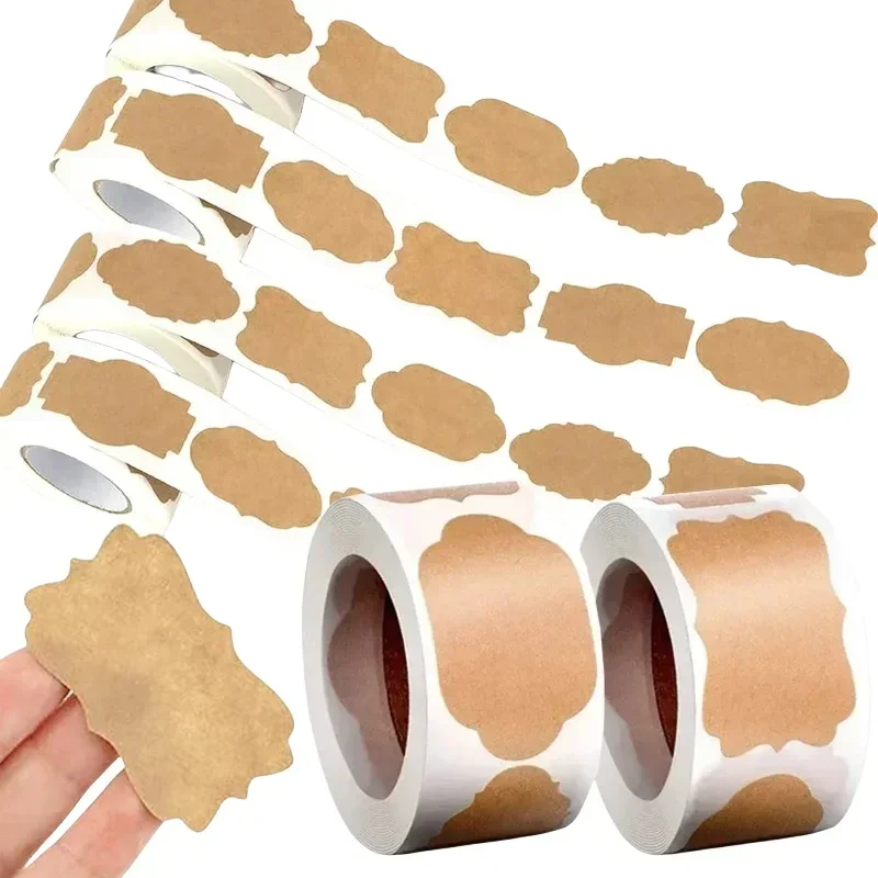 Наклейки Из Крафт-бумаги Пустые Этикетки Декоративная Бумага Для Подарков
